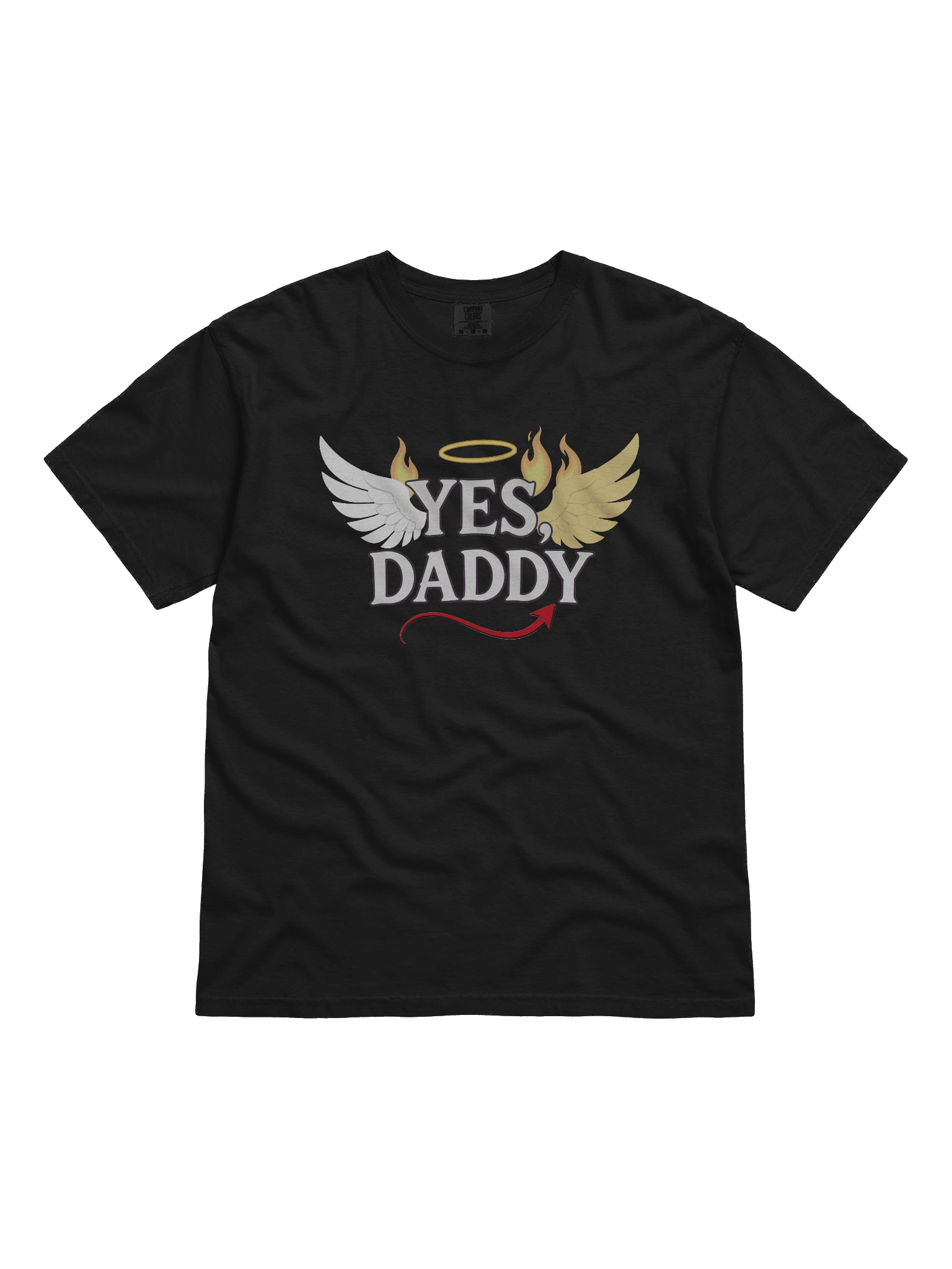YES DADDY Tee | Angel vs Devil Edition | Comfort Colors 1717 Premium Cotton product image (3)