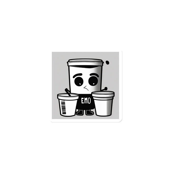 Emo Cup Character Die-Cut Magnets product image (1)