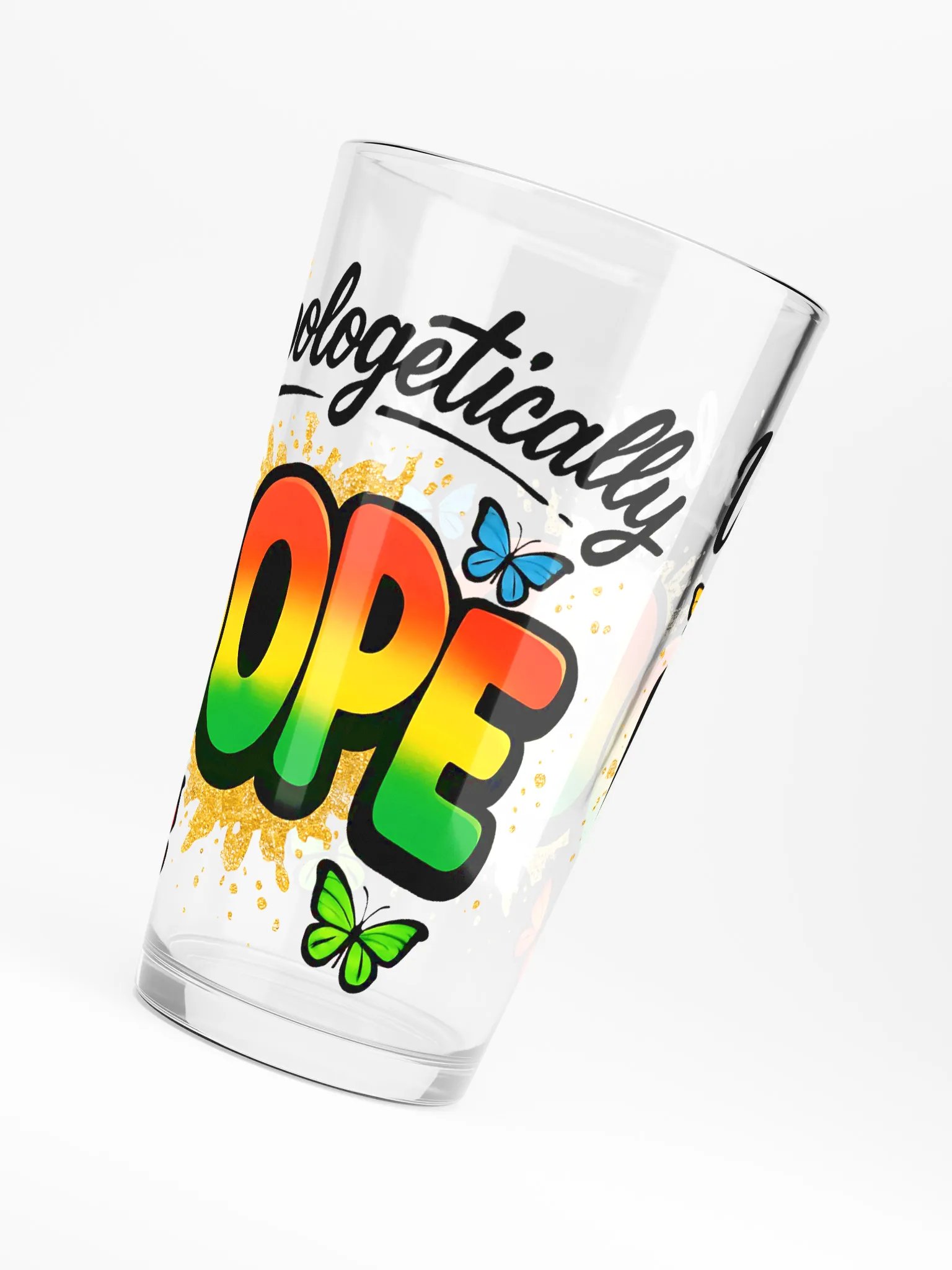 Dope Butterfly Shaker Pint Glass product image (6)