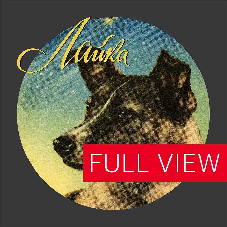 Laika, First space dog, Soviet vintage space — Unisex t-shirt, space t-shirt product image (2)