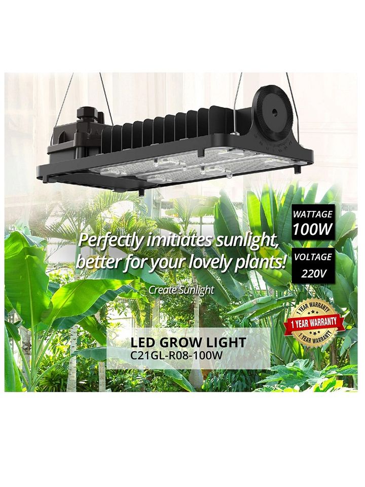 SANSI Dimmable LED Grow Light Full Spectrum and Sunlight Grow Light Lamp for Indoor Garden Houseplants/Greenhouse (100W/200W) product image (1)