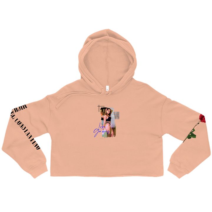 Love Games Delta Women's Crop Hoodie - Peach product image (1)