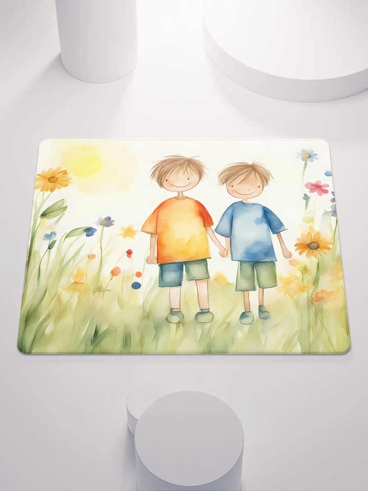 Two Children Born Happy, Gaming Mouse Pad, 2 Sizes product image (1)