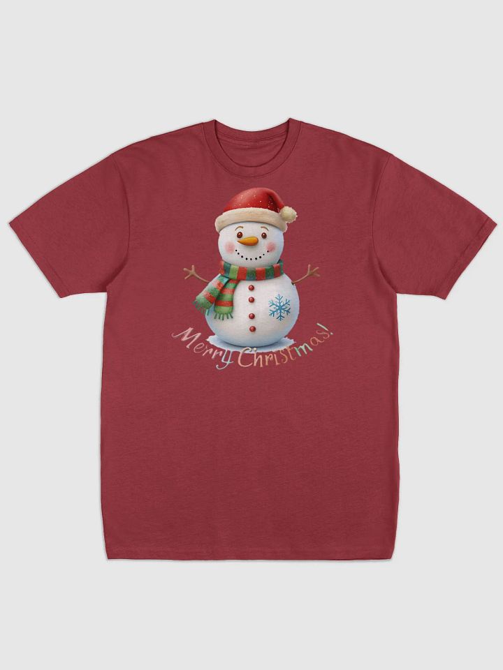 Cheerful Snowman Merry Christmas Tee product image (1)
