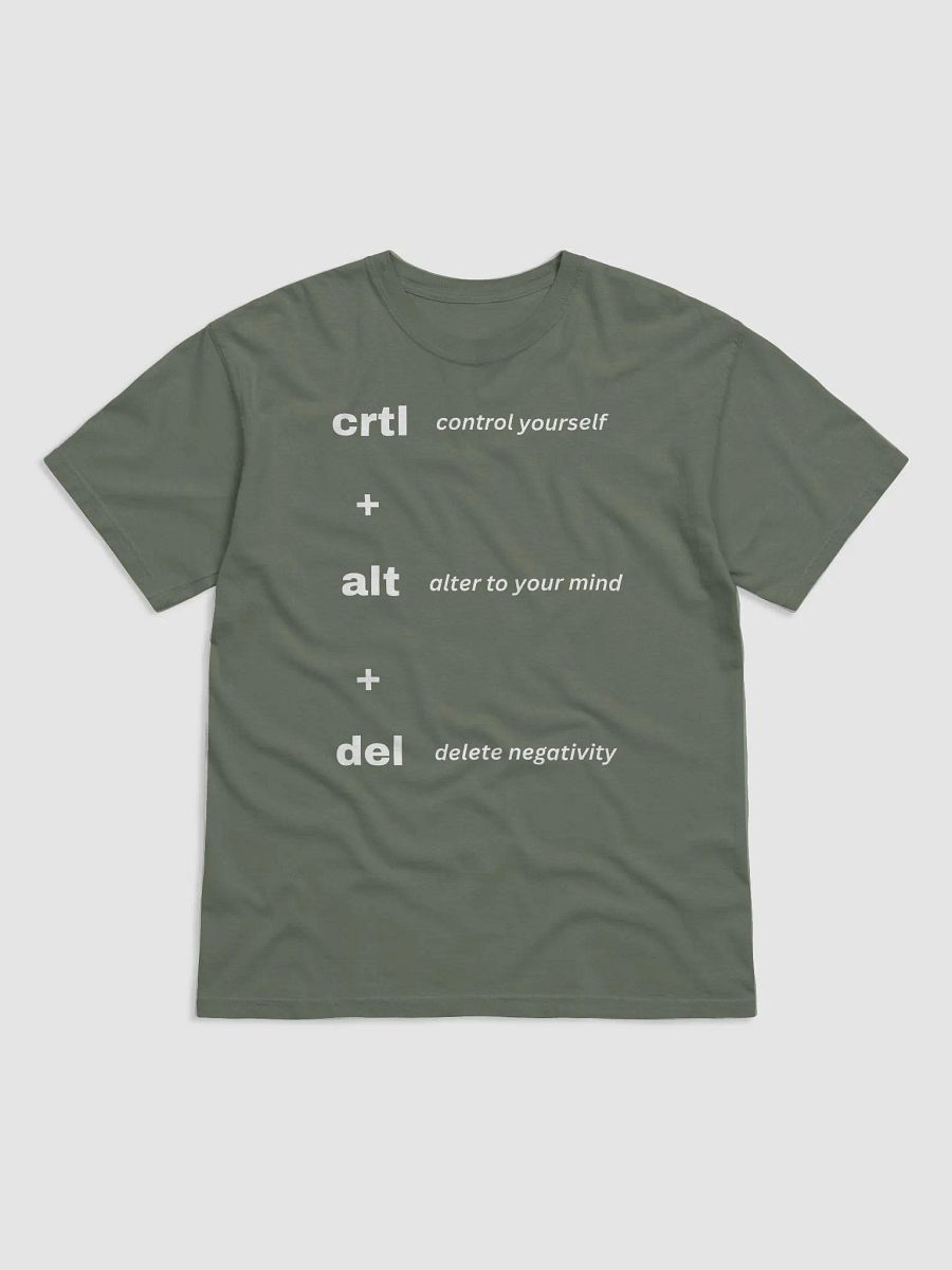 CRTL + ALT + DEL T-SHIRT (WHITE FONT) product image (30)