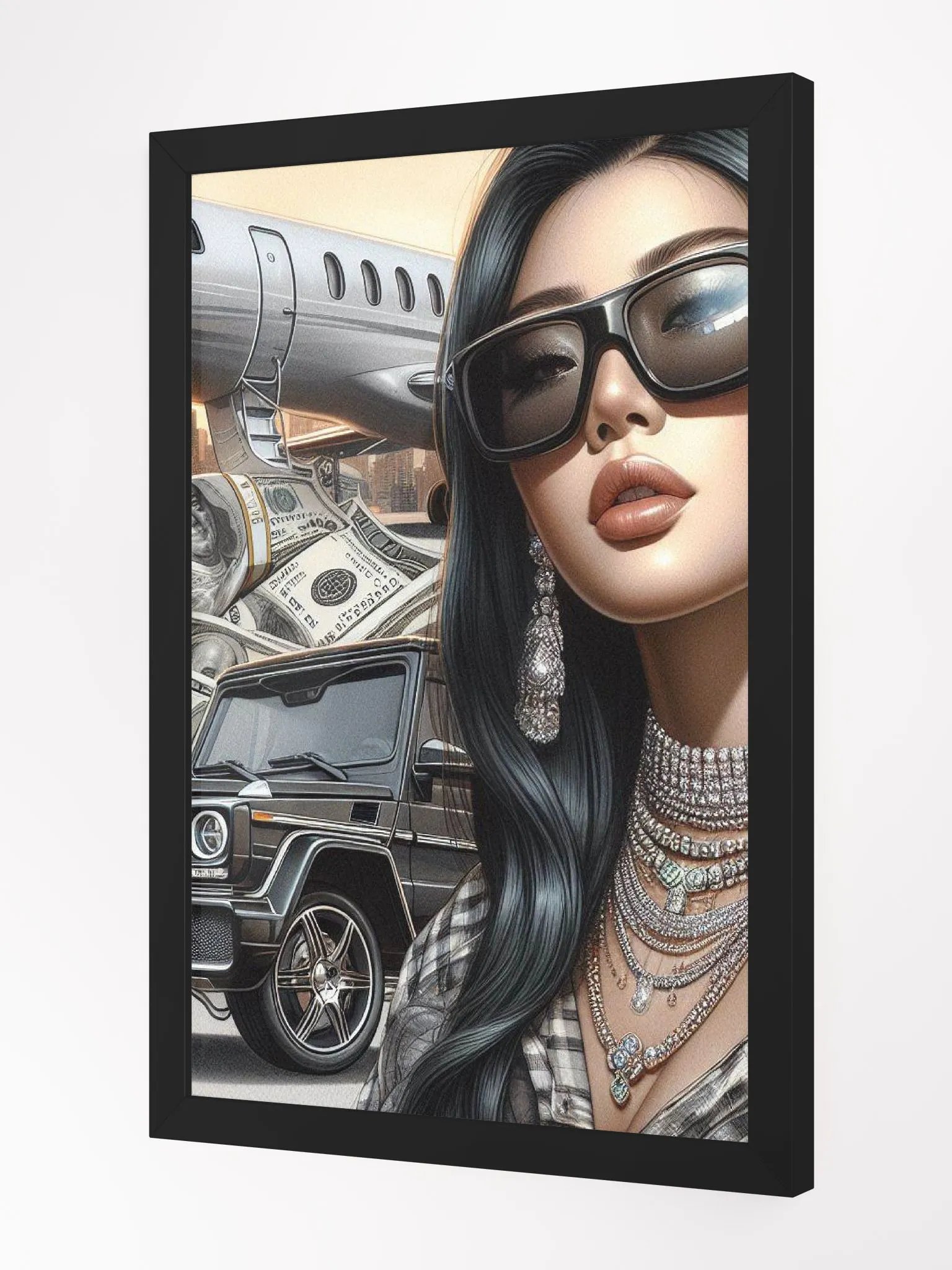 Rich Girl Code Glam Life Wall Art product image (4)