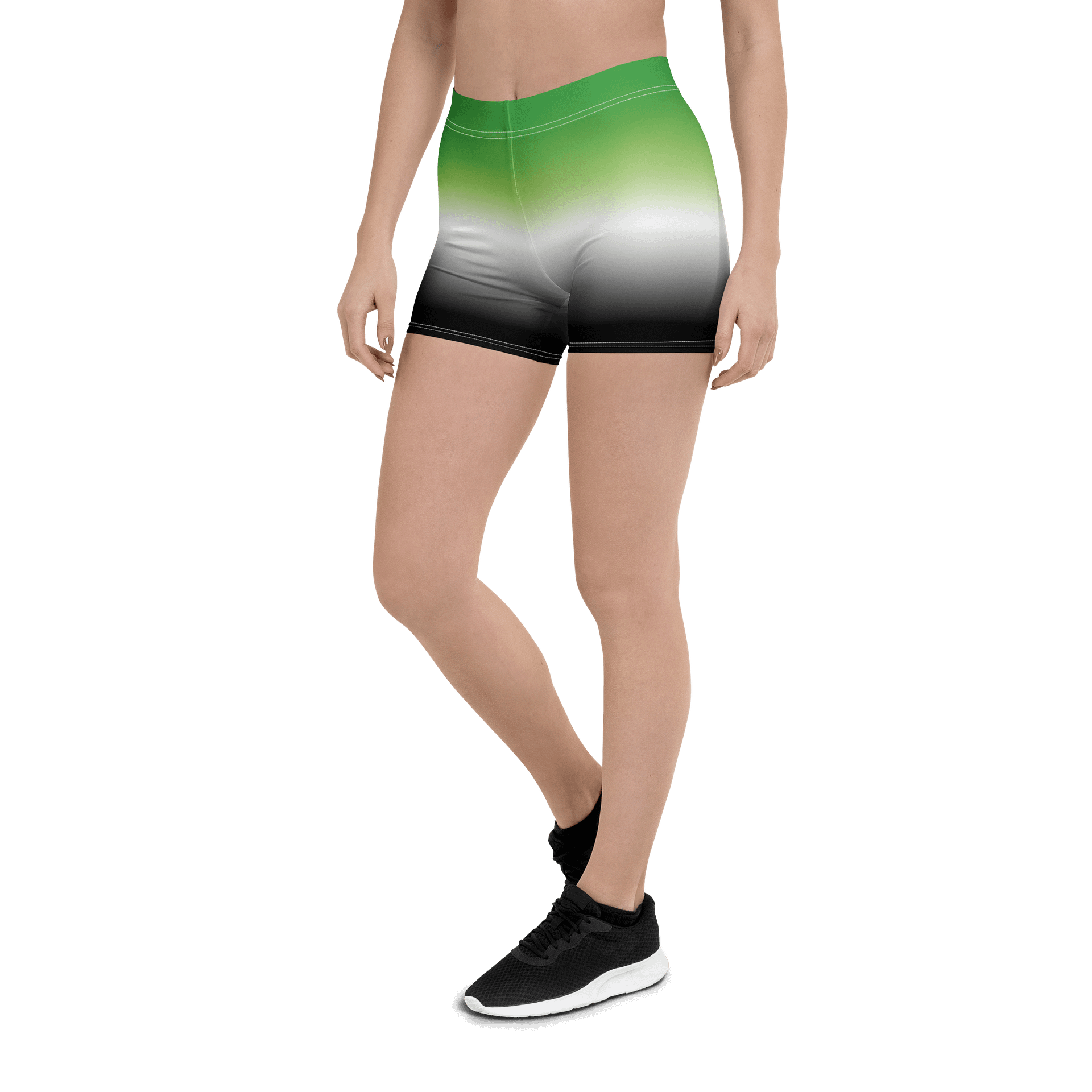 Aromantic Pride Gradient Bike Shorts product image (5)