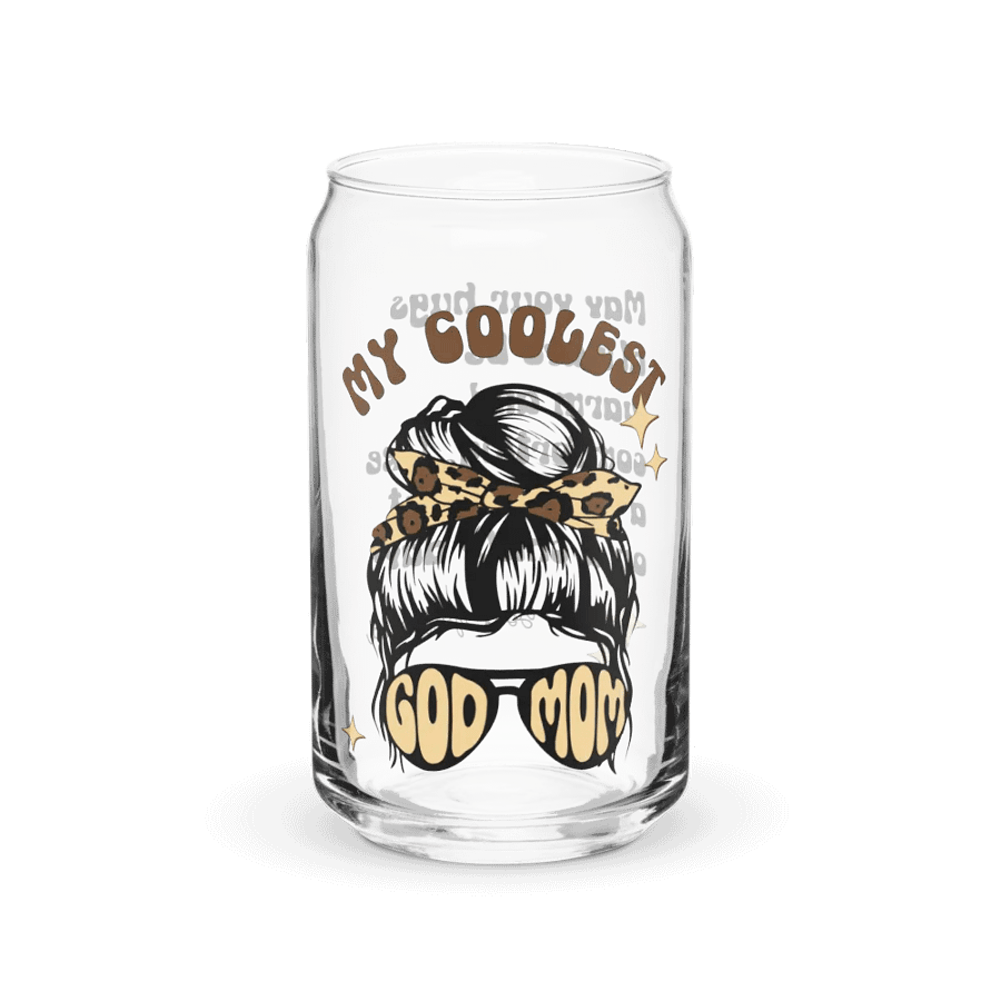 Godmother proposal birthday gift retro iced coffee cup with lid and straw product image (11)