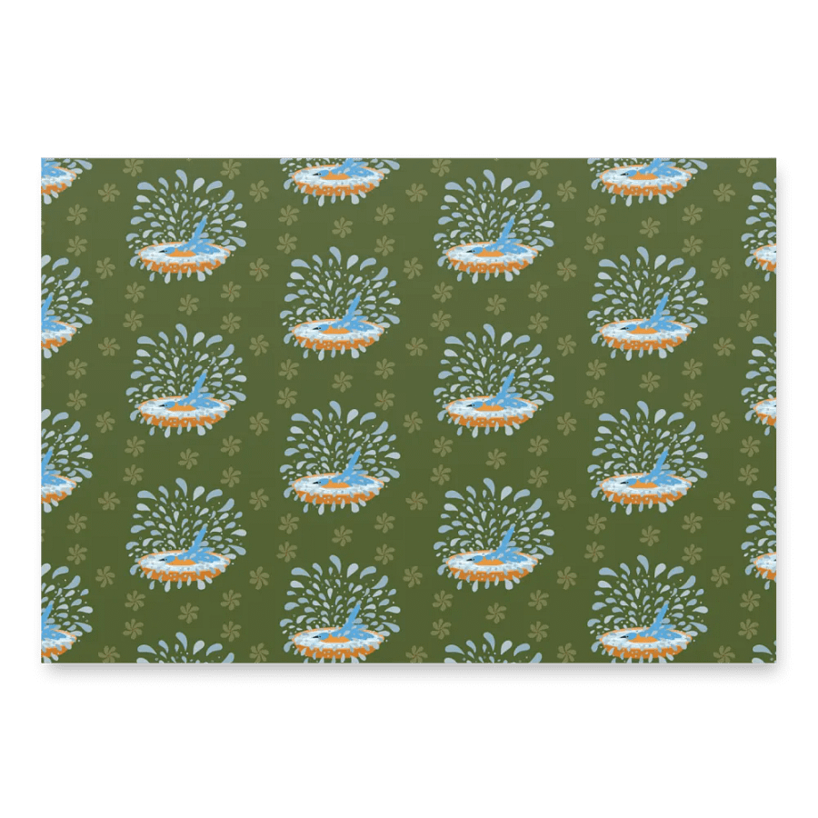 Bluebird Wrapping Paper Set 2 in Green product image (7)