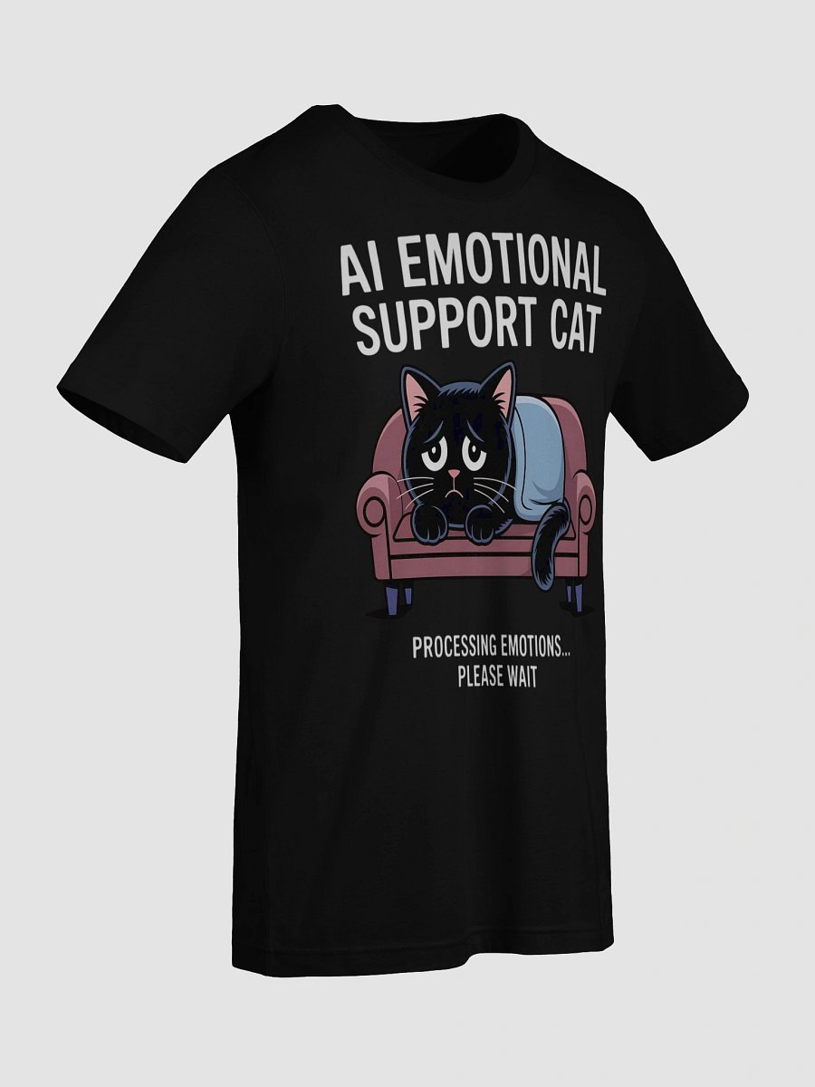 AI Emotional Support Cat Cartoon T-Shirt product image (91)