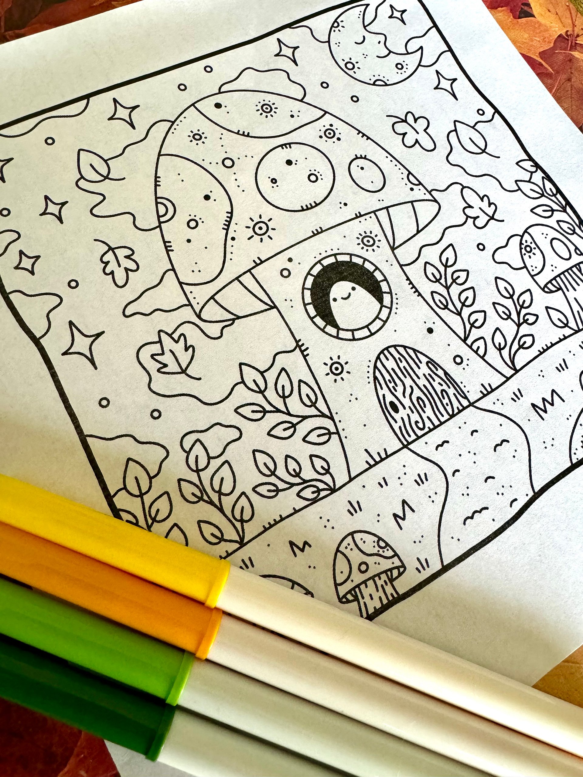 Spooky Cute Coloring Page Bundle - Digital Download product image (5)