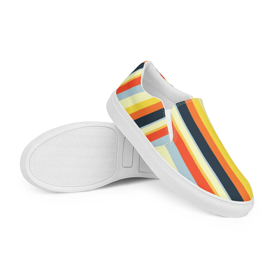 Chromatic Stride Women's Slip-On Canvas Shoes product image (12)