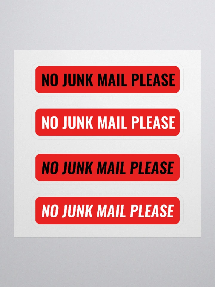 No junk Sticker product image (2)
