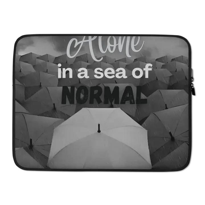 Alone in a Sea of Normal Laptop Sleeve product image (2)