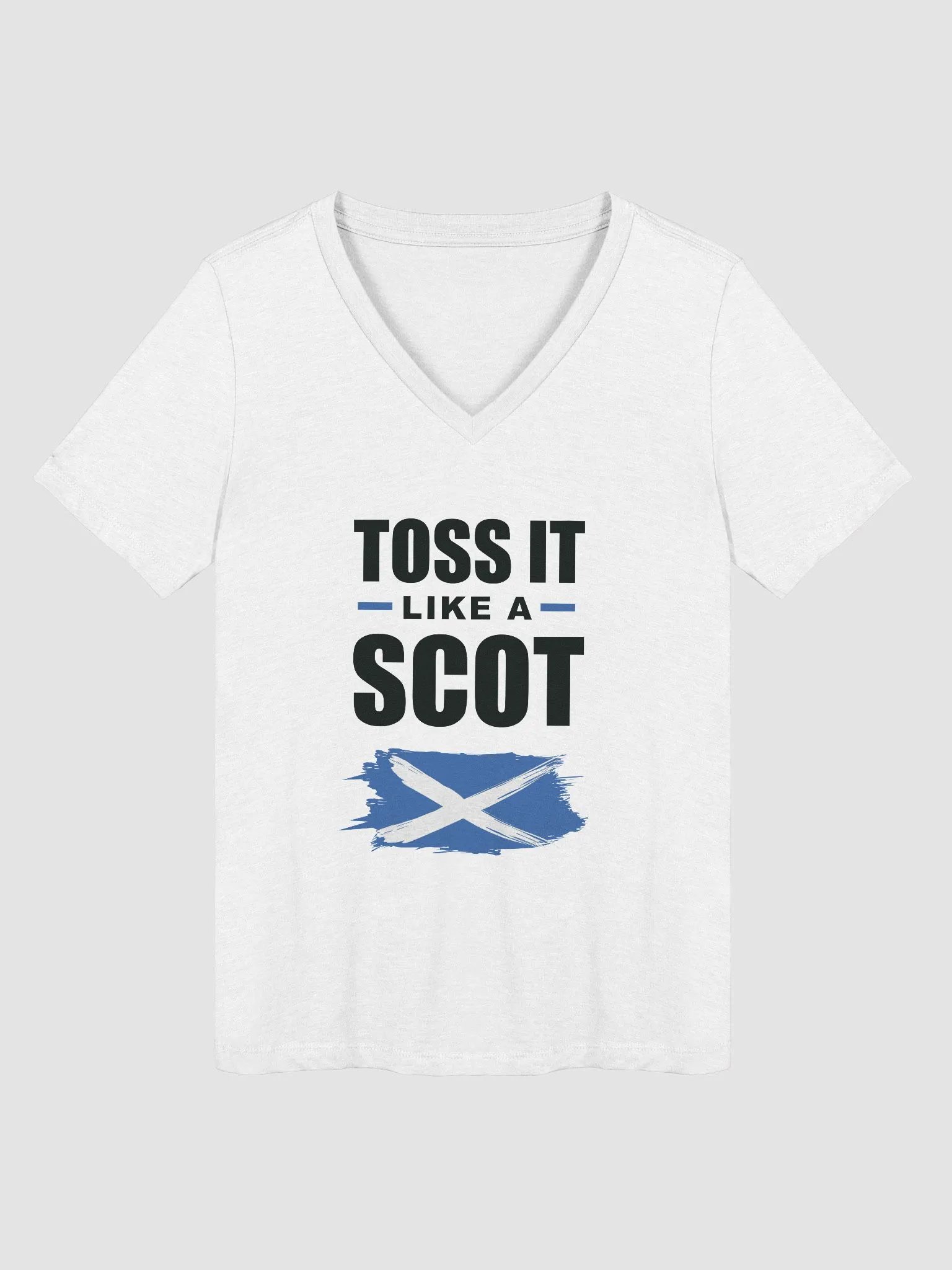 TOSS IT Women's Relaxed Fit V-Neck Tee (LIGHT) product image (1)