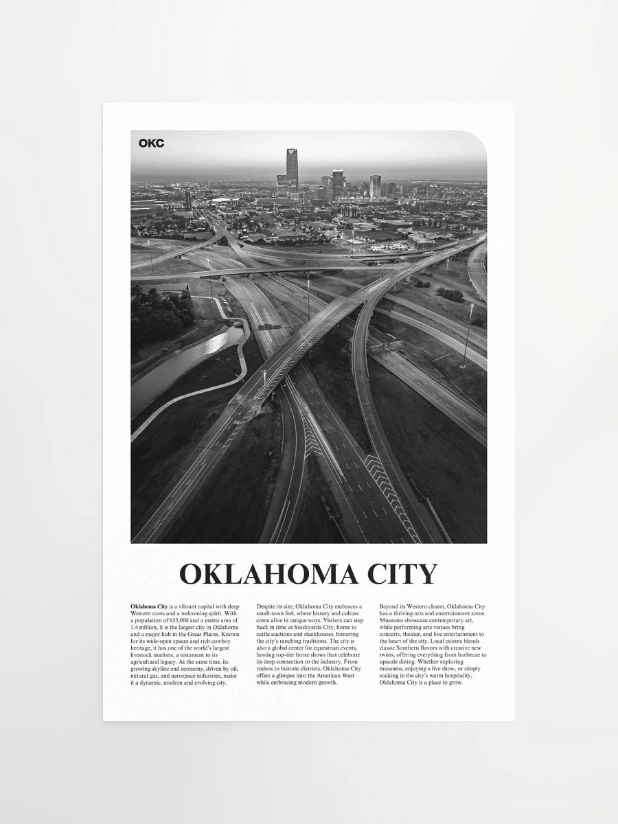 Oklahoma City 02 Newspaper Poster product image (11)