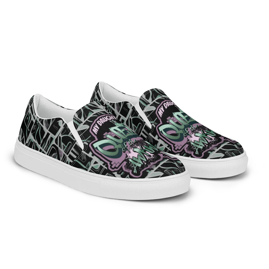 Queen of the Awkward Hug #Autism All Over Print Slip on Shoes product image (9)