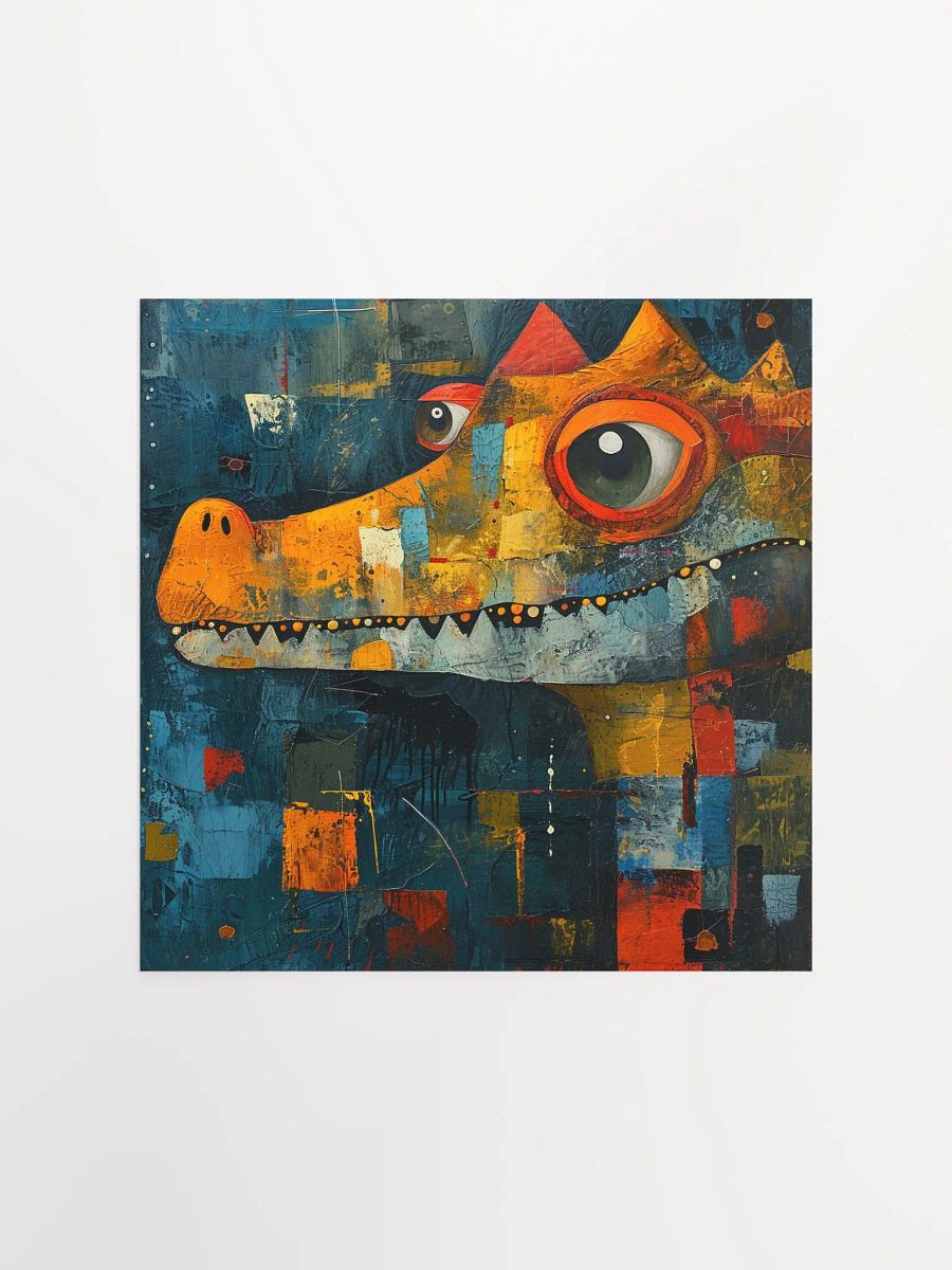 Abstract Crocodile: Neo-Expressionist Art product image (3)