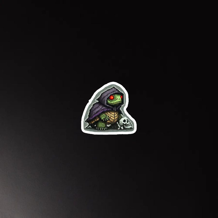 Rogue Turtle Emote Die-Cut Magnet product image (5)
