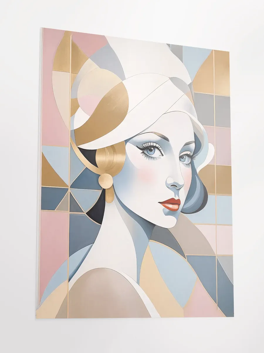 Lady Pastel Poster - Medium Size 18x24 Inches product image (3)