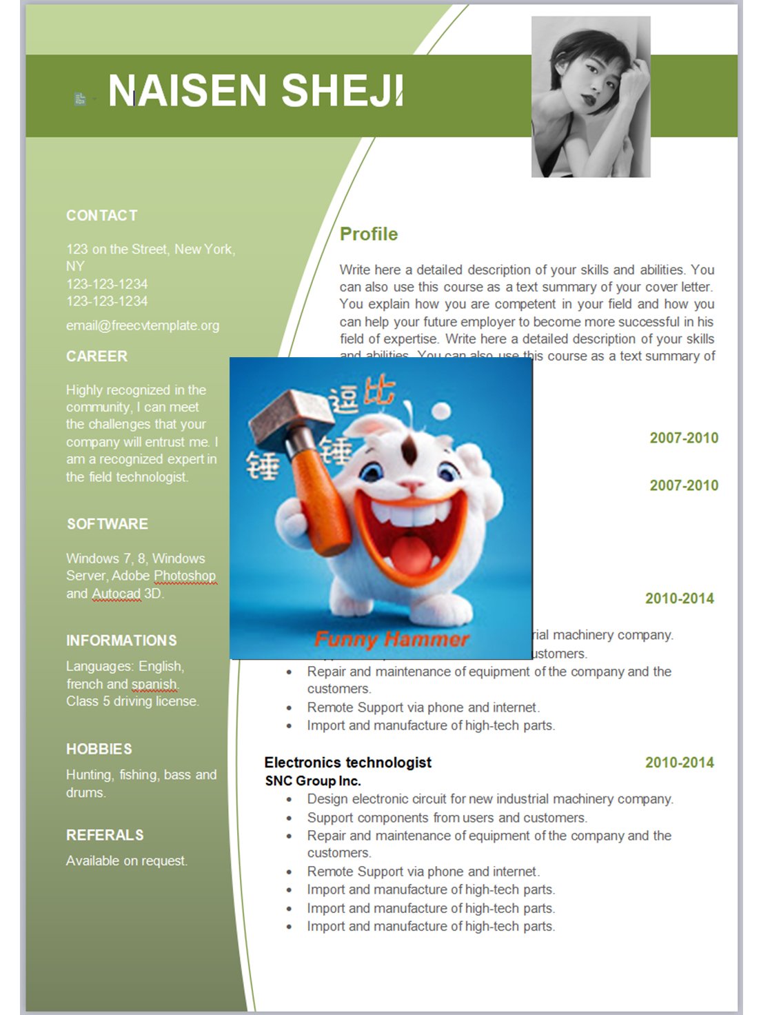 180 sets of English resume templates/英文履歷模板180套 product image (4)