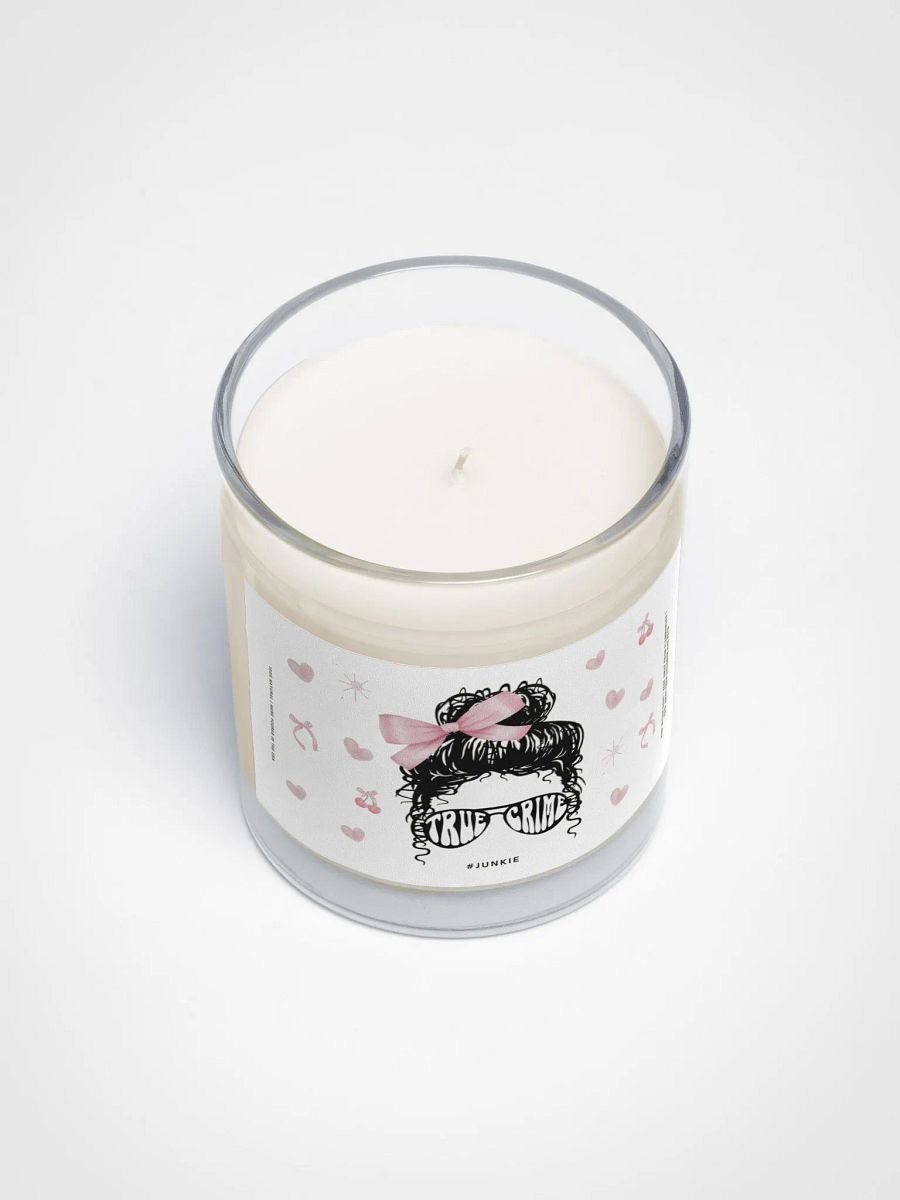 Funny gift for a godmother - Coquette true-crime junkie - Soy wax vegan candle product image (4)
