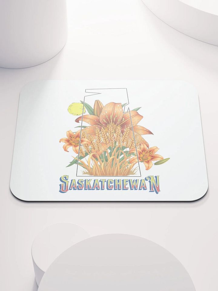 Saskatchewan Province Lily Blossom Mouse Pad product image (1)