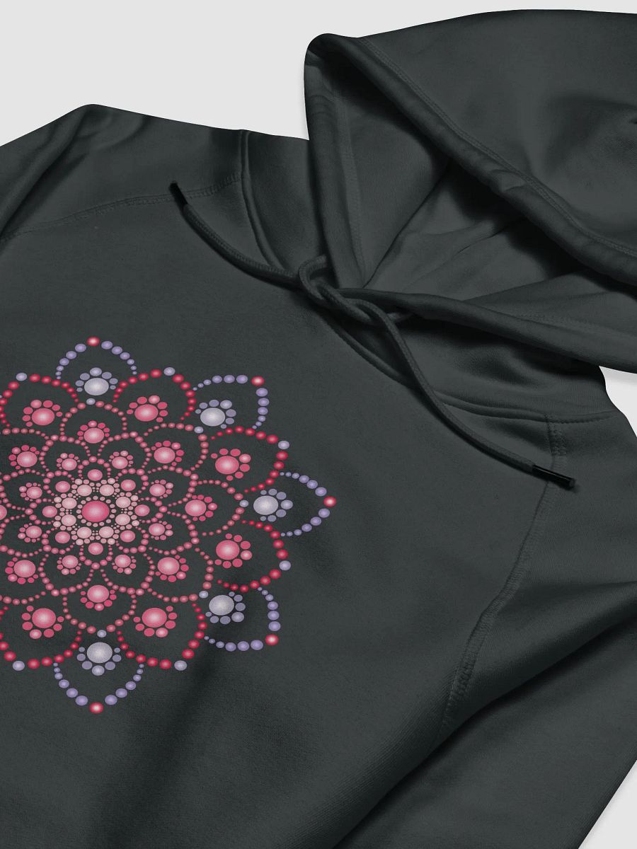 Purple and Pink Dot Mandala Unisex Eco Hoodie product image (3)