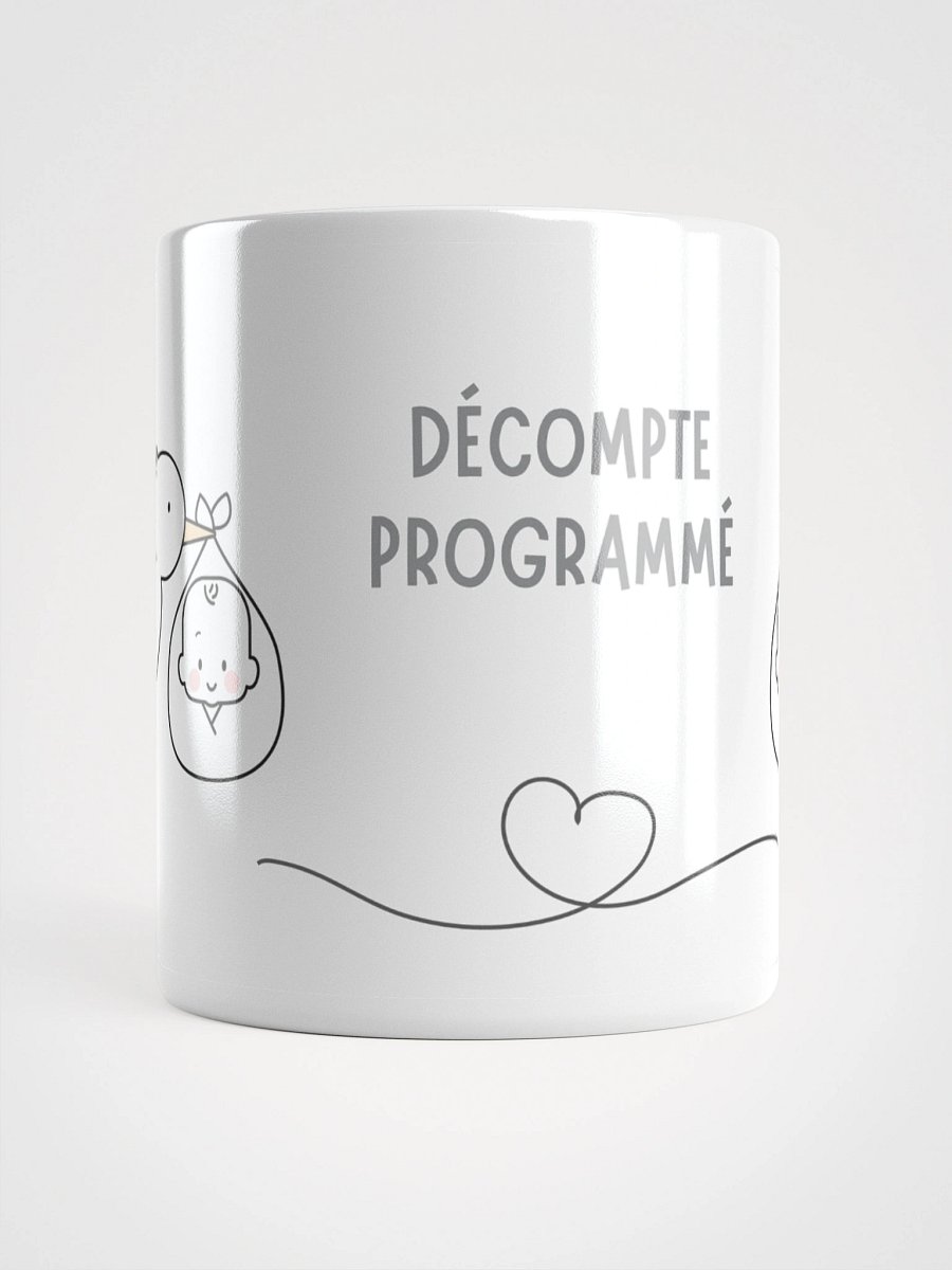 Mug Blanc - Décompte Programmé - Cigogne Annonce Naissance - Cadeau Original product image (1)