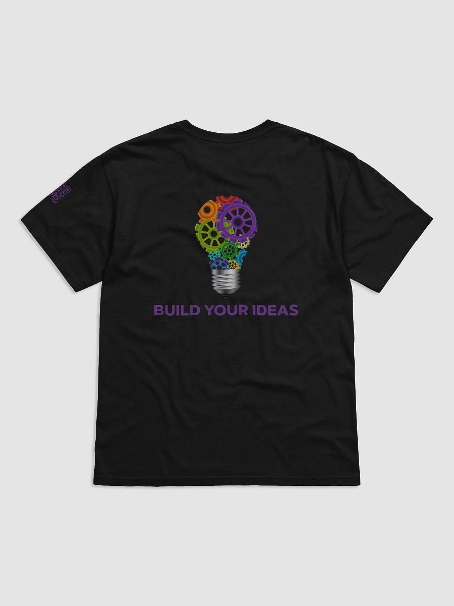 Build Your Ideas T-Shirt Black With Purple product image (2)