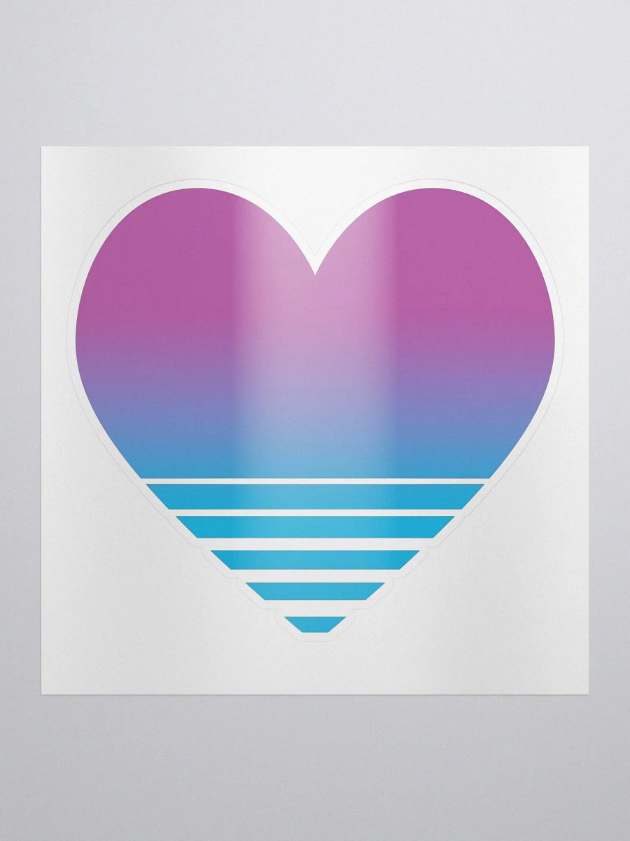 Vaporwave Heart Sticker product image (1)