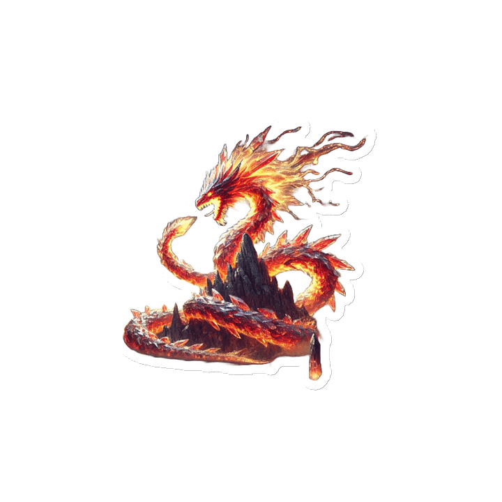 Crystallized Fire Snake #3 Die-Cut Magnet product image (2)