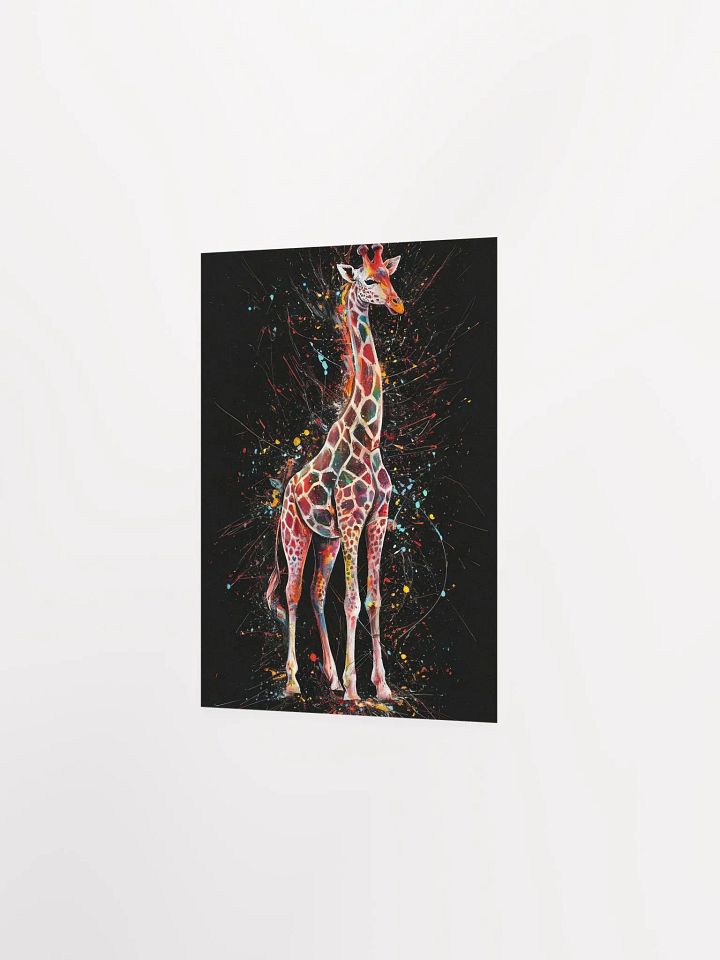 Savana Series - Colorful Giraffe Art Print, Vibrant Wall Art, Modern Home Decor, Unique Animal Painting, Large Poster Size product image (11)