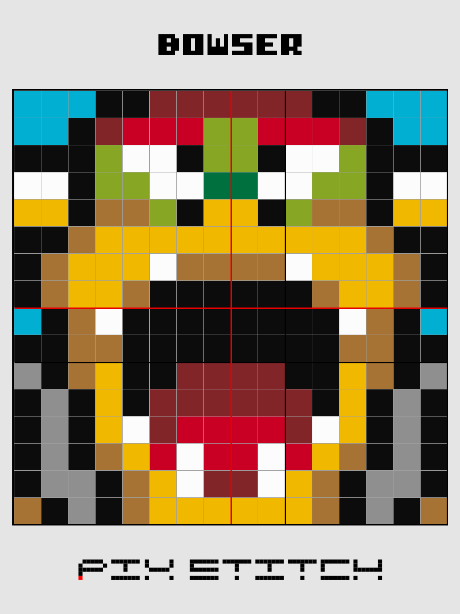 Bowser Pixel Art product image (2)