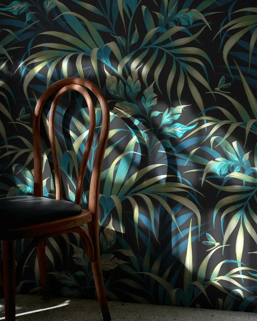 Wallpaper Mockup with Wooden Chair product image (6)