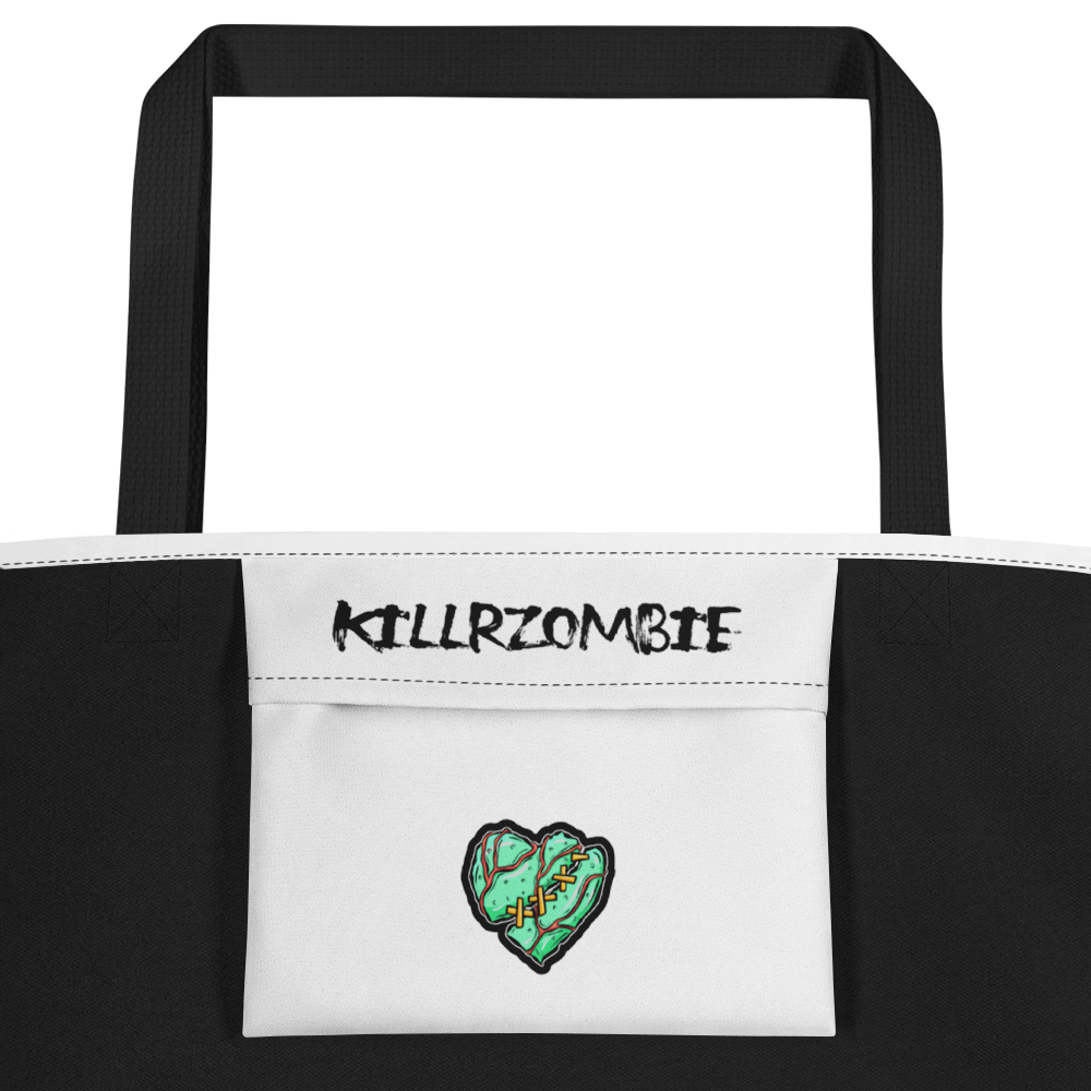 Glowing Eyes Zombie All-Over Tote Bag product image (2)