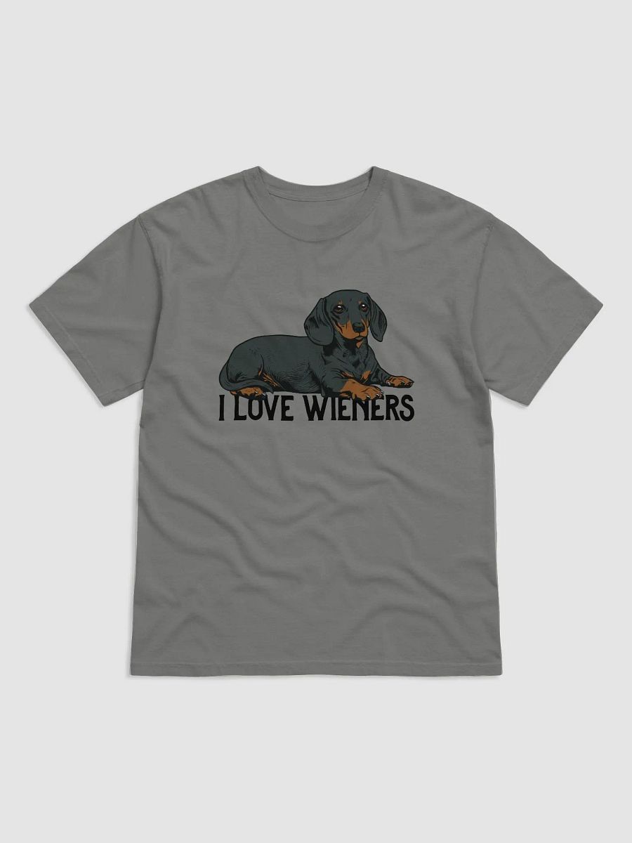 I Love Wieners T-Shirt of a Daschshund | Funny T-Shirt for Wiener and Doxie Owners product image (24)