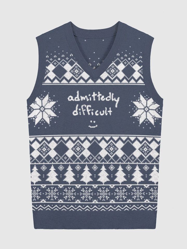 admittedly difficult (holiday 1) knitwear vest product image (1)