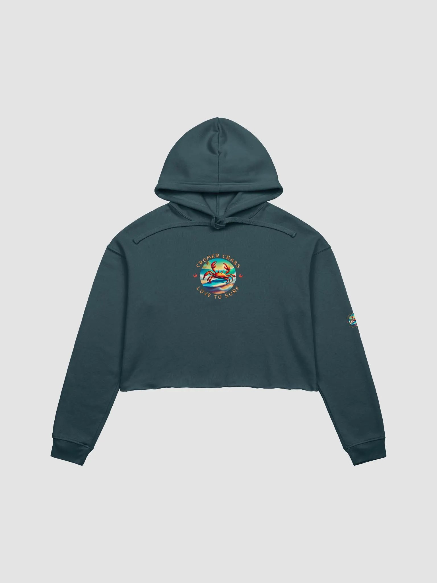 Cromer Crabs Love to Surf Crop Hoodie product image (1)