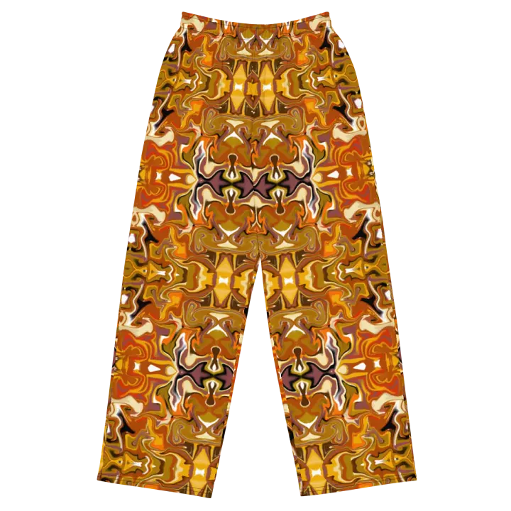 Brown Symmetrical African Inspired Wide-Leg Pants product image (2)