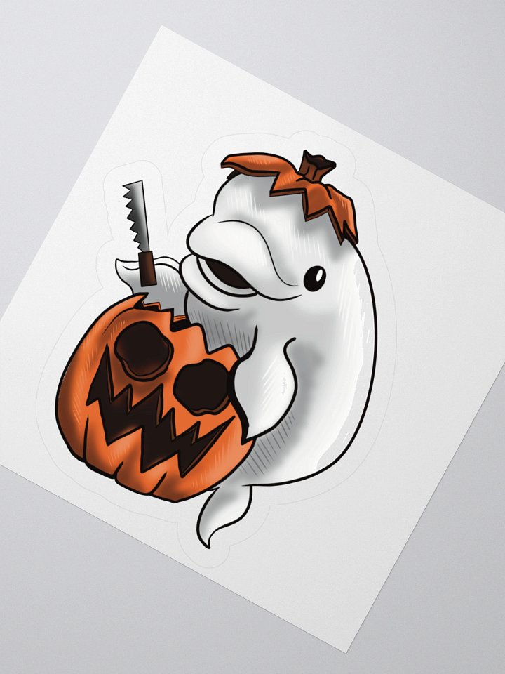 Beluga Pumpkin Carving Sticker product image (6)