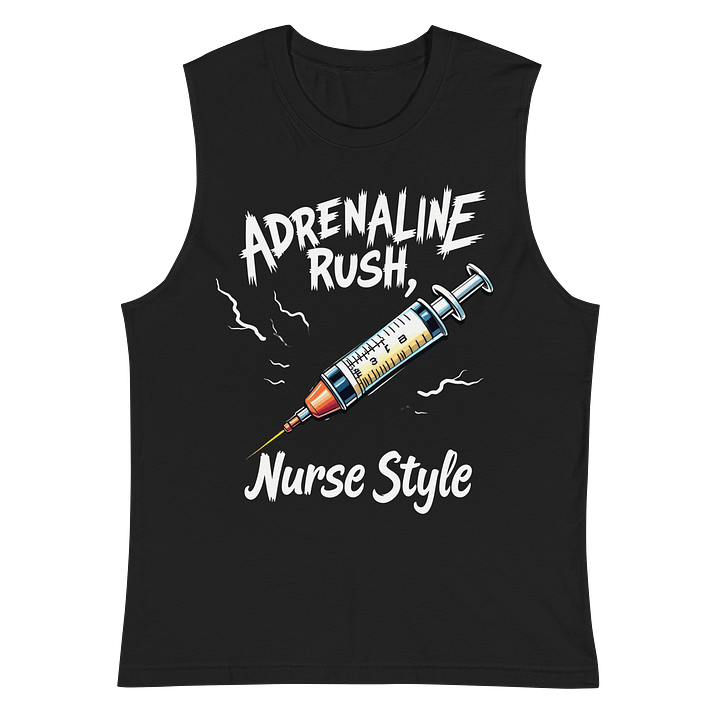 Adrenaline Rush Nurse Style Illustrated Muscle Tank product image (2)