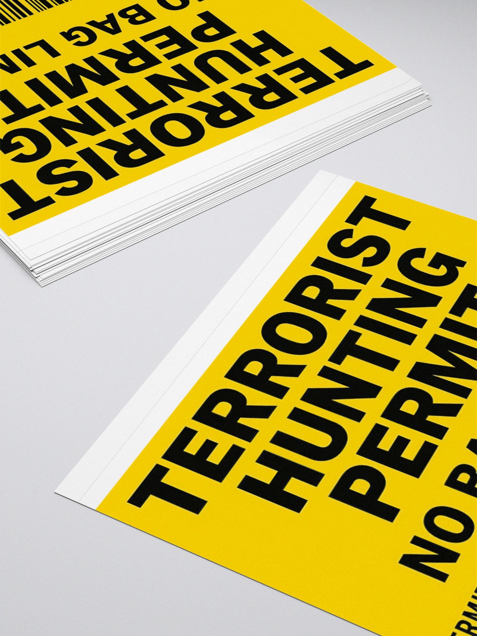 T HUNTING PERMIT STICKER product image (4)