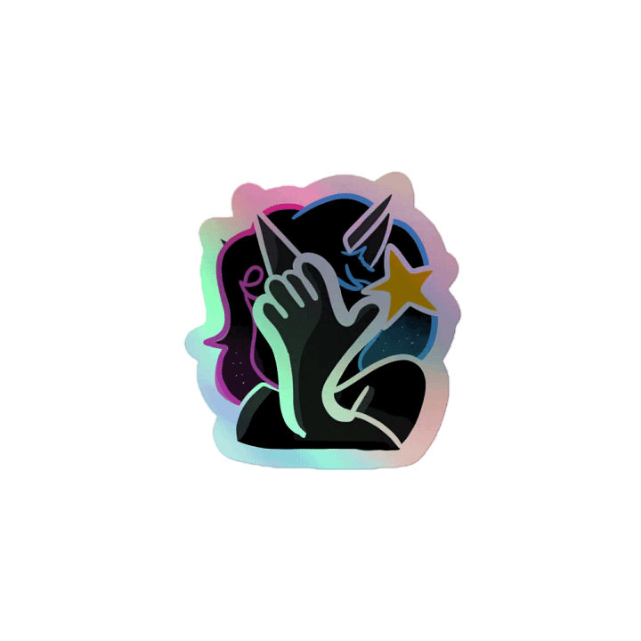 Holographic Facepalm Sticker product image (1)