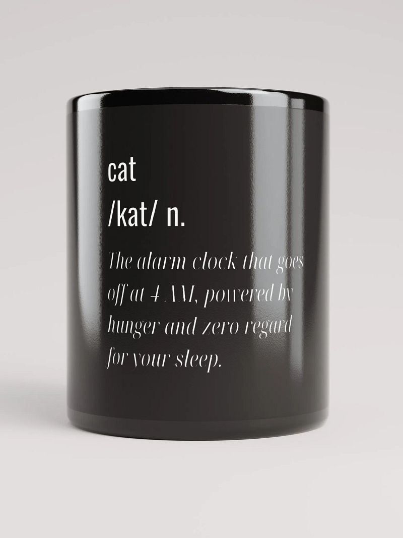 Fun Definition Of a Cat Mug | The Alarm clock one