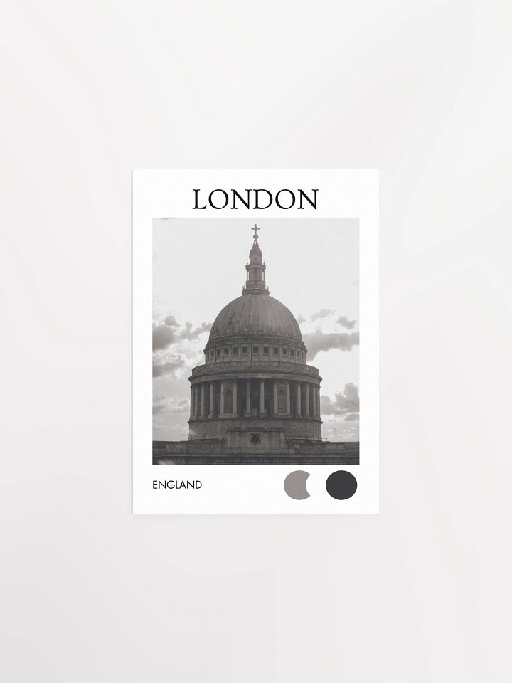 St. Paul's Dome - Black & White City Print product image (3)