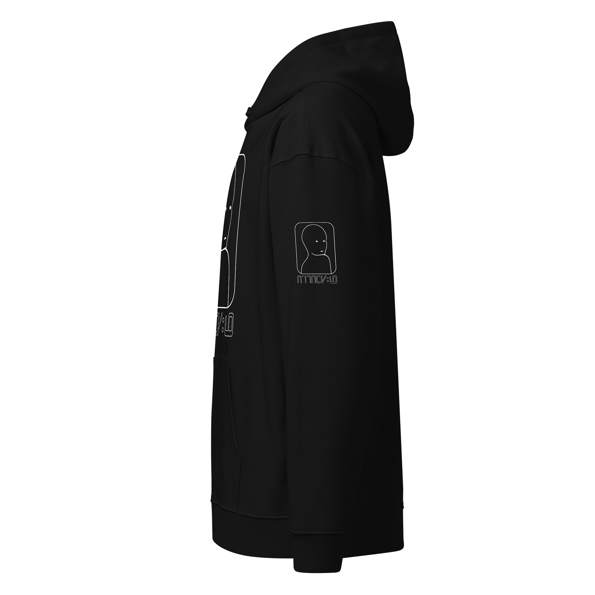 ATTACKNINE "Visitor" - Black Unisex Heavyweight Hoodie product image (3)
