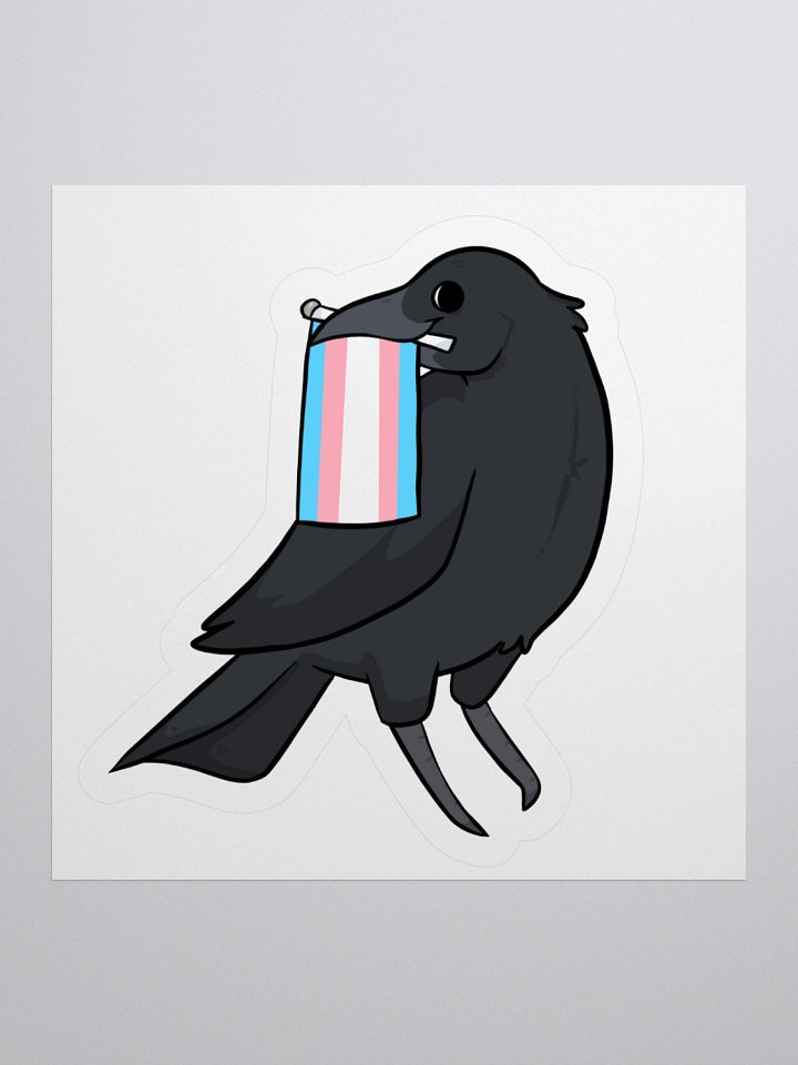 Trans Crow Sticker product image (1)
