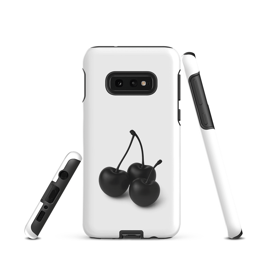 White Black Cherry Cherry Cherries Glossy Cherries Samsung® Tough Case product image (3)