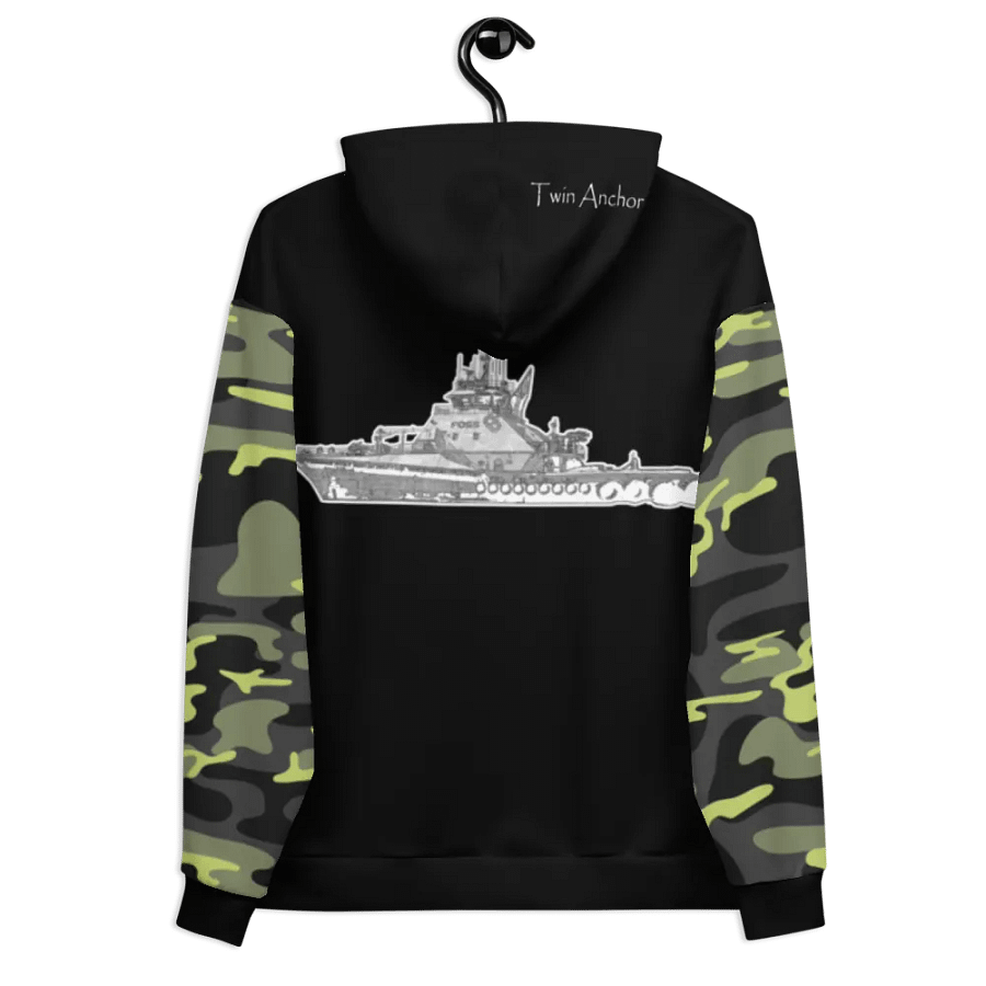 Camouflage & Black Foss tug Sketch Hoodie product image (10)